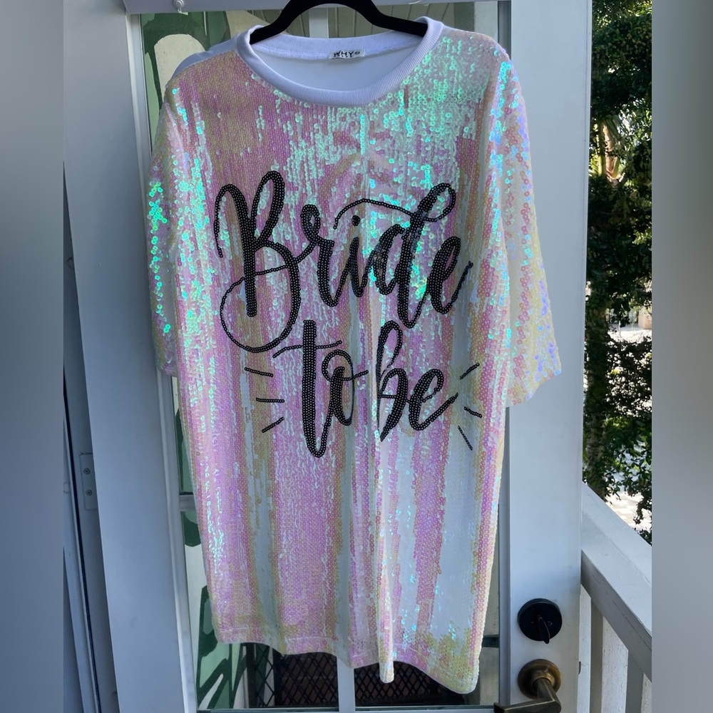 Bride to be t-shirt dress
